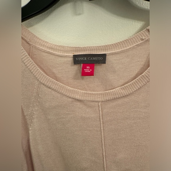 Baby Pink Vince Camuto Cold Shoulder Sweater - Picture 2 of 3